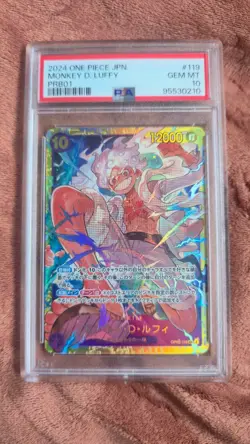 JP 2024 One Piece Monkey D. Luffy PRB01 SEC OP05-119 PSA 10 *CORNER CHIPPED* - Image 1