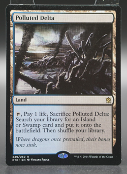 Magic The Gathering MTG Polluted Delta Khans of Tarkir Regular 239 - Image 1