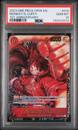 2023 ONE PIECE OP05-AWAKENING OF THE NEW ERA #012 MONKEY D. LUFFY PSA 10 - Image 1