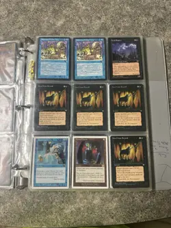 VINTAGE Magic The Gathering Card Collection Lot of 147 Cards With Binder MTG - Image 2