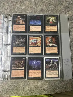 VINTAGE Magic The Gathering Card Collection Lot of 147 Cards With Binder MTG - Image 3