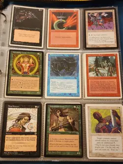 Vintage Magic The Gathering Collection Card Lot MTG 1993-1998 Pre-Rarity Symbol - Image 1