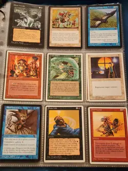 Vintage Magic The Gathering Collection Card Lot MTG 1993-1998 Pre-Rarity Symbol - Image 3