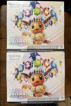 x2 Pokemon TCG Prismatic Evolutions ETB Brand New Factory Sealed ✨ - Image 1