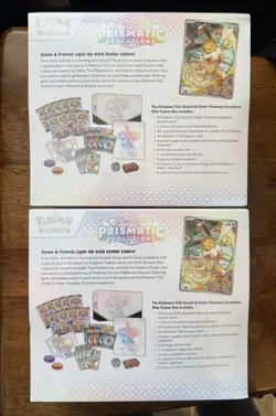 x2 Pokemon TCG Prismatic Evolutions ETB Brand New Factory Sealed ✨ - Image 2
