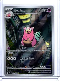 Pokemon TCG IR Slowbro 90/84 Mega Evolutions Pitch Black Holo NM/M - Image 1