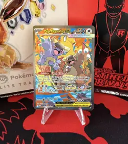 Mega Kangaskhan EX 182/132 Mega Evolution Special Illustration Rare Pokemon TCG - Image 1