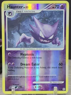 Pokemon Card TCG Haunter 50/130 Reverse Holo Diamond and Pearl 2007 Rare Vintage - Image 5