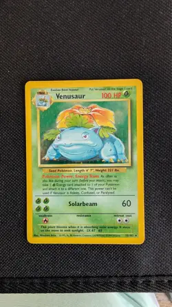 Pokemon TCG Venusaur 15/102 Base Set Holo Unlimited Rare LP - Image 4