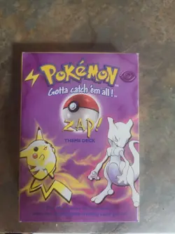 Pokemon TCG Zap! Theme Deck English 1999 Wizards of the Coast Complete - Image 1