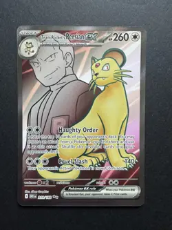 Pokemon TCG - Destined Rivals - Team Rocket’s Persian EX - 219/182 - Ultra Rare - Image 1