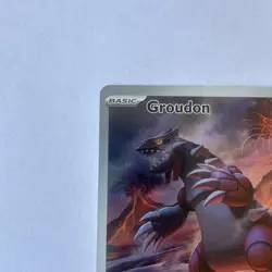 Pokemon 2023 TCG Groudon Holo Card 199/182 Paradox Rift Illustration Rare - Image 3