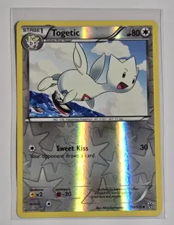 2013 Togetic 103/135 Reverse Holo Plasma Storm Pokemon TCG Card NM - Image 1