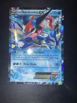 Pokemon TCG Ash-Greninja EX XY133 XY Holo Promo Card Very Clean Likely Gradeable - Image 1