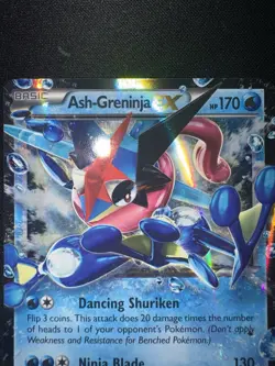 Pokemon TCG Ash-Greninja EX XY133 XY Holo Promo Card Very Clean Likely Gradeable - Image 3
