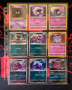 Pokemon TCG Lost Origin/Chilling Reign 9 Card Lot Gastly Haunter Gengar Holo - Image 1