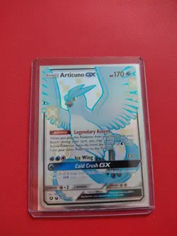 Pokemon TCG Hidden Fates Articuno GX Full Art Holo Card SV54/SV94 NM Condition - Image 1