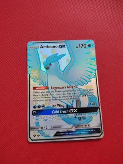 Pokemon TCG Hidden Fates Articuno GX Full Art Holo Card SV54/SV94 NM Condition - Image 2