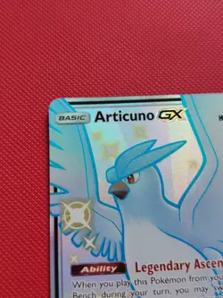 Pokemon TCG Hidden Fates Articuno GX Full Art Holo Card SV54/SV94 NM Condition - Image 3
