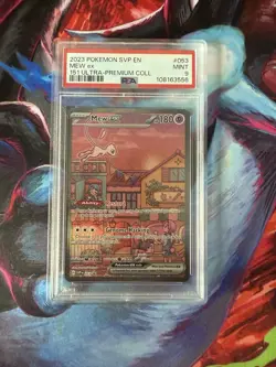 POKEMON 2023 SCATLET & VIOLET 151 MEW EX PREMIUM COLLECTION PROMO 053 PSA 9 - Image 1