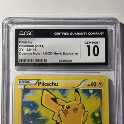 Pokemon XY Lego Movie Exclusive, Pikachu #42 Cosmos Holo - Image 3