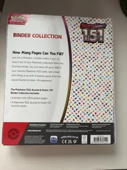 POKEMON 151 Binder Collection Set Boxed With Cards Sealed Scarlett And Violet - Image 5