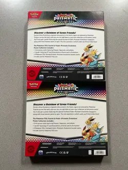 LOT OF 2 - Pokemon TCG SV8.5 Prismatic Evolutions Poster Collection Boxes Sealed - Image 2