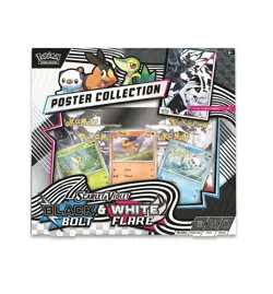 Pokemon TCG Scarlet & Violet: Black Bolt & White Flare Poster Collection New! - Image 1