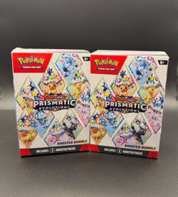 LOT OF 2 Pokemon Scarlet & Violet Prismatic Evolutions Booster Bundle New Sealed - Image 1