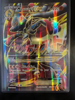 Pokemon M Lucario EX Holo Card 55a/111 Mega Powers Collection 2017 - Image 1