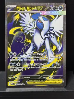 Pokemon Mega Absol ex 161/132 Mega Evolution Holofoil Full Art Ultra Rare NM - Image 2