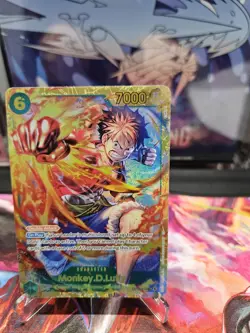 Monkey D. Luffy OP13-118 SEC Secret Rare Carrying On His Will One Piece TCG NM - Image 1