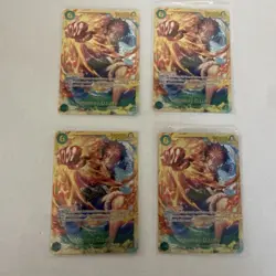 4x Monkey D. Luffy OP13-118 SEC Secret Rare English One Piece TCG - Image 1