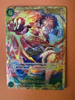One Piece TCG Monkey D Luffy OP13-118 SEC Carrying On His Will ENGLISH NM Secret - Image 1