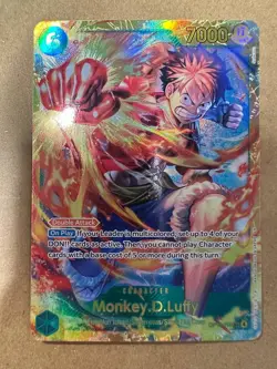 Monkey D. Luffy OP13-118 SEC Secret Rare English FOIL One Piece TCG NM - Image 1