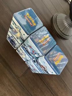 Pokemon 2022 Sword & Shield Rolling Water Stacking Tin FACTORY SEALED - LOT OF 6 - Image 2