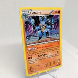 Pokemon TCG Lucario 64/99 Holo Rare Next Destinies B&W NM - Image 2