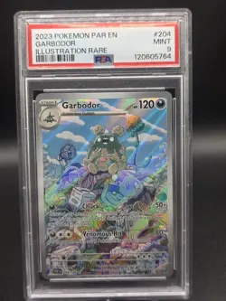 2023 pokemon Paradox Rift Garbodor Illustration Rare 204/182 Mint PSA 9 - Image 1