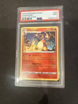 Pokemon TCG Vivid Voltage Charizard 025/185 Non-Holo Rare PSA 9 Mint 2020 - Image 1