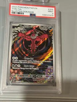 YVELTAL 205/182 Illustration Rare Paradox Rift PSA MINT 9 - Pokemon TCG - Image 3
