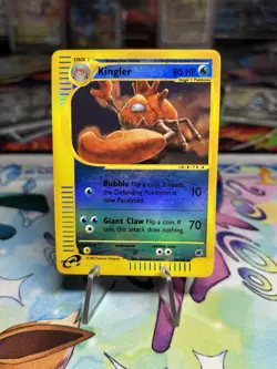Kingler 50/165 Expedition Base Set Reverse Holo Rare Card 2002 Pokemon TCG MP - Image 1
