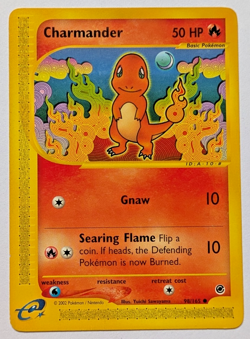 Charmander 98/165 - Expedition Base Set 2002 - Non Holo Pokemon Card (LP) [A54] - Image 1