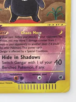 Gengar 48/165 Expedition Base Set Reverse Holo Rare Heavily Played WOTC 2002 - Image 4