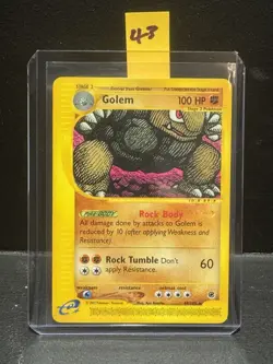 Pokemon TCG - Golem 👊🏼🪨 49/165 Expedition Non Holo Rare E-Series Card NM - Image 1
