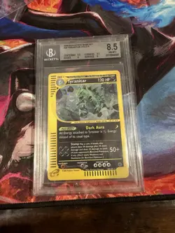 Pokemon Tyranitar Expedition Base Set Holo Rare 029/165 BGS 8.5 - Image 1