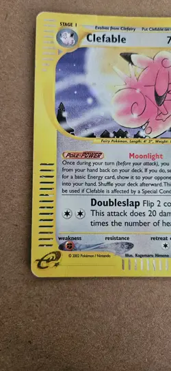 Pokemon TCG Clefable 007/165 Expedition Base Set Holo Rare Stage 1 70 HP 2002 - Image 5