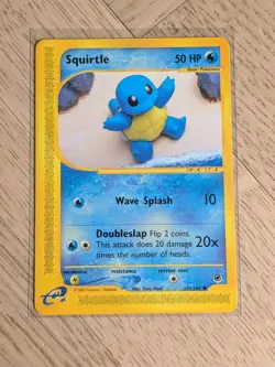 Pokemon TCG Expedition Base Set Squirtle Card 131/165 - Image 1