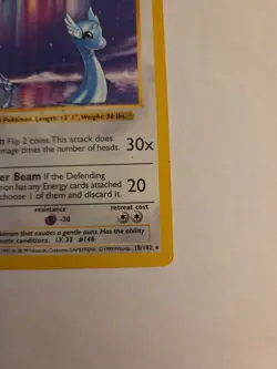 Pokemon TCG Dragonair Base Set Unlimited Rare Card 18/102 Non-Holo - Image 5