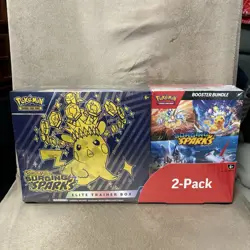 Pokemon Surging Sparks ETB + Booster Bundle Costco 2-pack Sealed - Image 1