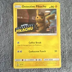 The Pokemon Company Detective Pikachu SM190 Holo Promo Eng 2019 90HP STAMPED - Image 1